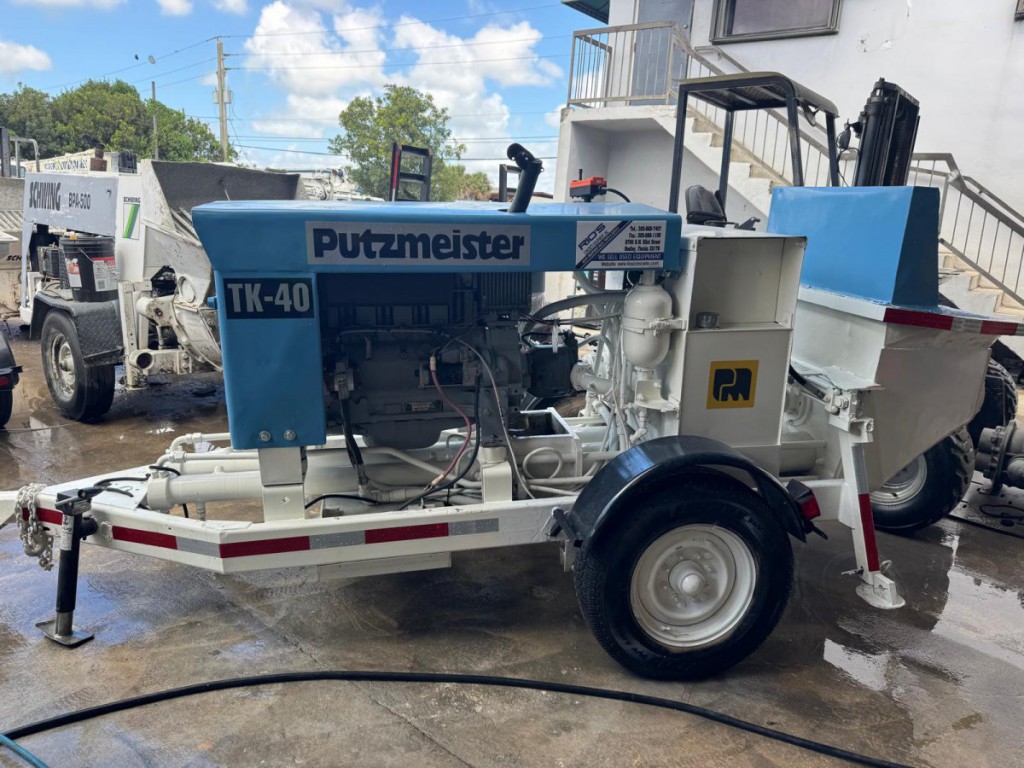 2001 PUTZMEISTER TK-40 CONCRETE PUMP TRAILER 2001 PUTZMEISTER TK-40 CONCRETE PUMP TRAILER