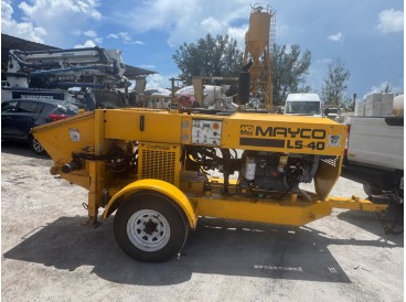 2008 MAYCO LS-40 CONCRETE PUMP TRAILER