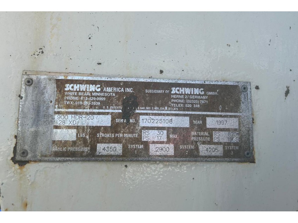 1999 STERLING TRUCK L9513 WITH SCHWING CONCRETE PUMP TRUCK 1999 STERLING TRUCK L9513 WITH SCHWING CONCRETE PUMP TRUCK